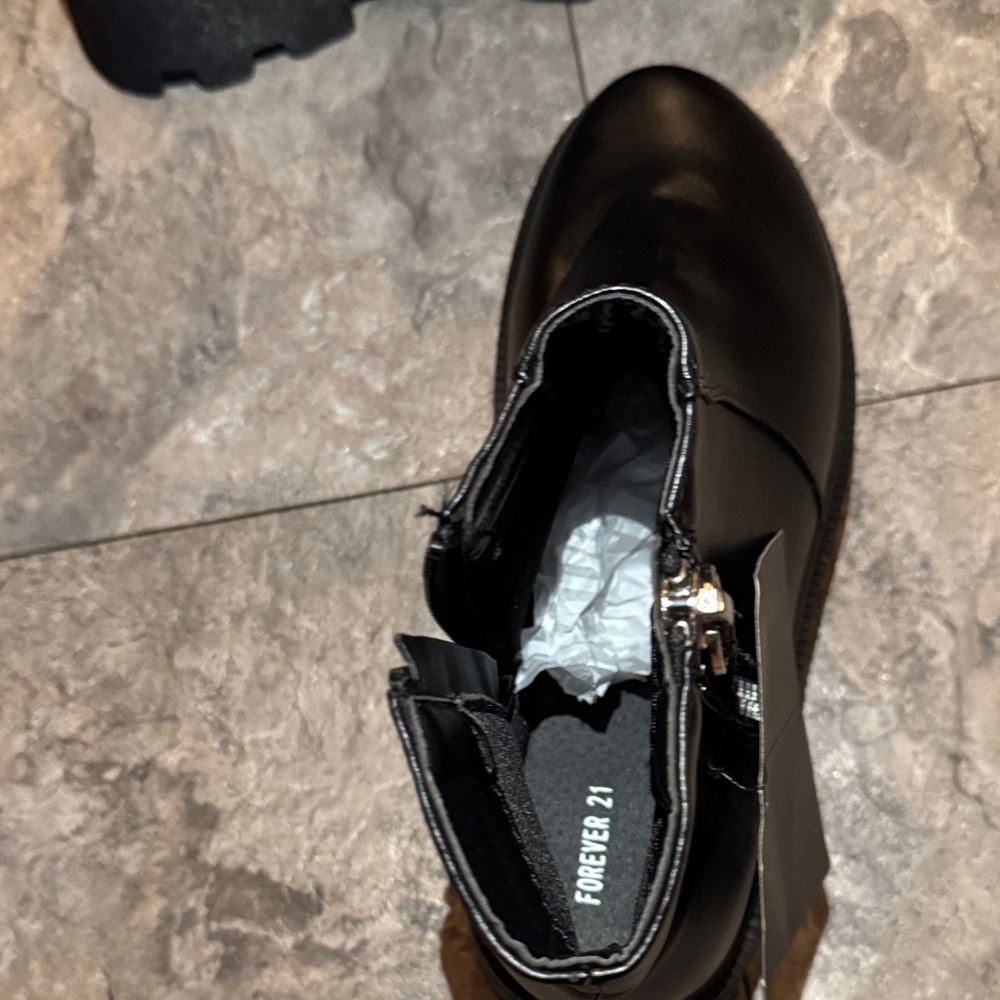 Forever 21 Black Combat Boots 👽 - Picture 6 of 9